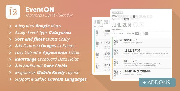 ایجاد تقویم رویداد ها در وردپرس با افزونه EventOn