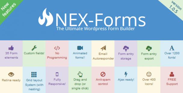 ایجاد فرم های حرفه ای در وردپرس با افزونه NEX Forms