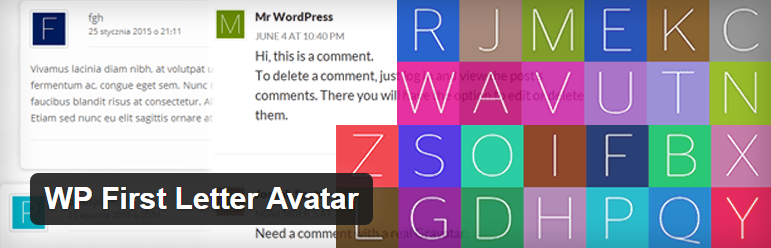 WP First Letter Avatar